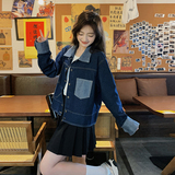 新款现货现货新品时尚牛仔宽松外套C295P125K188，女装短外套，2C295