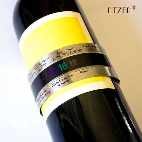 ptzer红酒葡萄酒测温度环