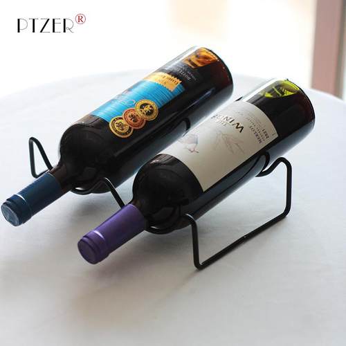 PTZER铁艺迷你简易红酒架