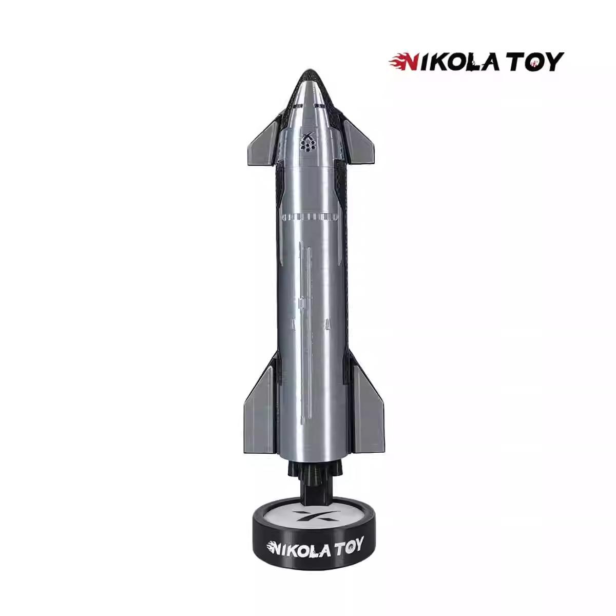 NIKOLATOY SpaceX星舰模型1:200尾焰火箭特效送朋友儿童玩具礼物