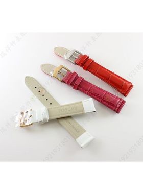 POSCER宝时捷牌50013L女士真皮手表带粉色红色白色通用8204保时捷