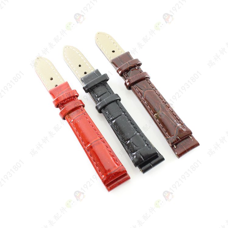 poscer宝时捷原装手表带L-8262红色黑色棕色真皮手表带保时捷8262