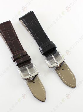 POSCER宝时捷牌原装手表带M-3102黑色棕色男女真皮手表带L-3102皮
