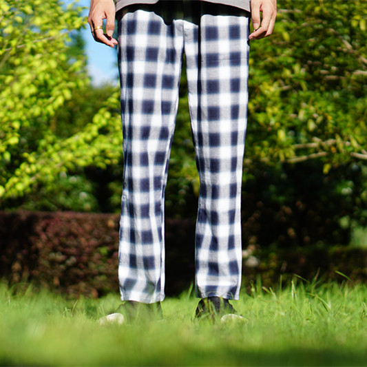 ColorWay超火的裤子阔腿原宿风蓝白格子裤男女宽松阔腿复古港风在类目 男装, 休闲裤中 - 来自Buy2taobao.com提供专业的淘宝代购服务
