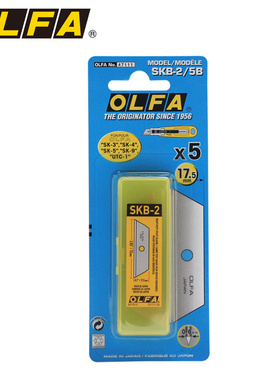 日本原装OLFA 爱利华SKB-2/5B安全刀片 SK-4美工刀切割刀片 用于SK-4 SK-3 SK-9安全刀