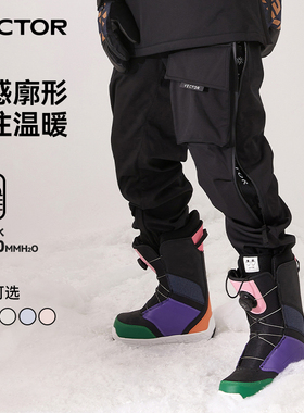 VECTOR玩可拓滑雪裤女男防水透气工装裤运动休闲冬季加绒软壳卫裤