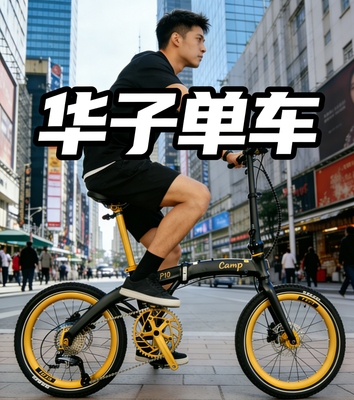 坎普（CAMP）P10改装版 折叠自行车铝合金10速油压碟刹406轮组