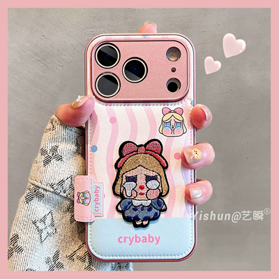 皮质韩风可爱立体手机壳