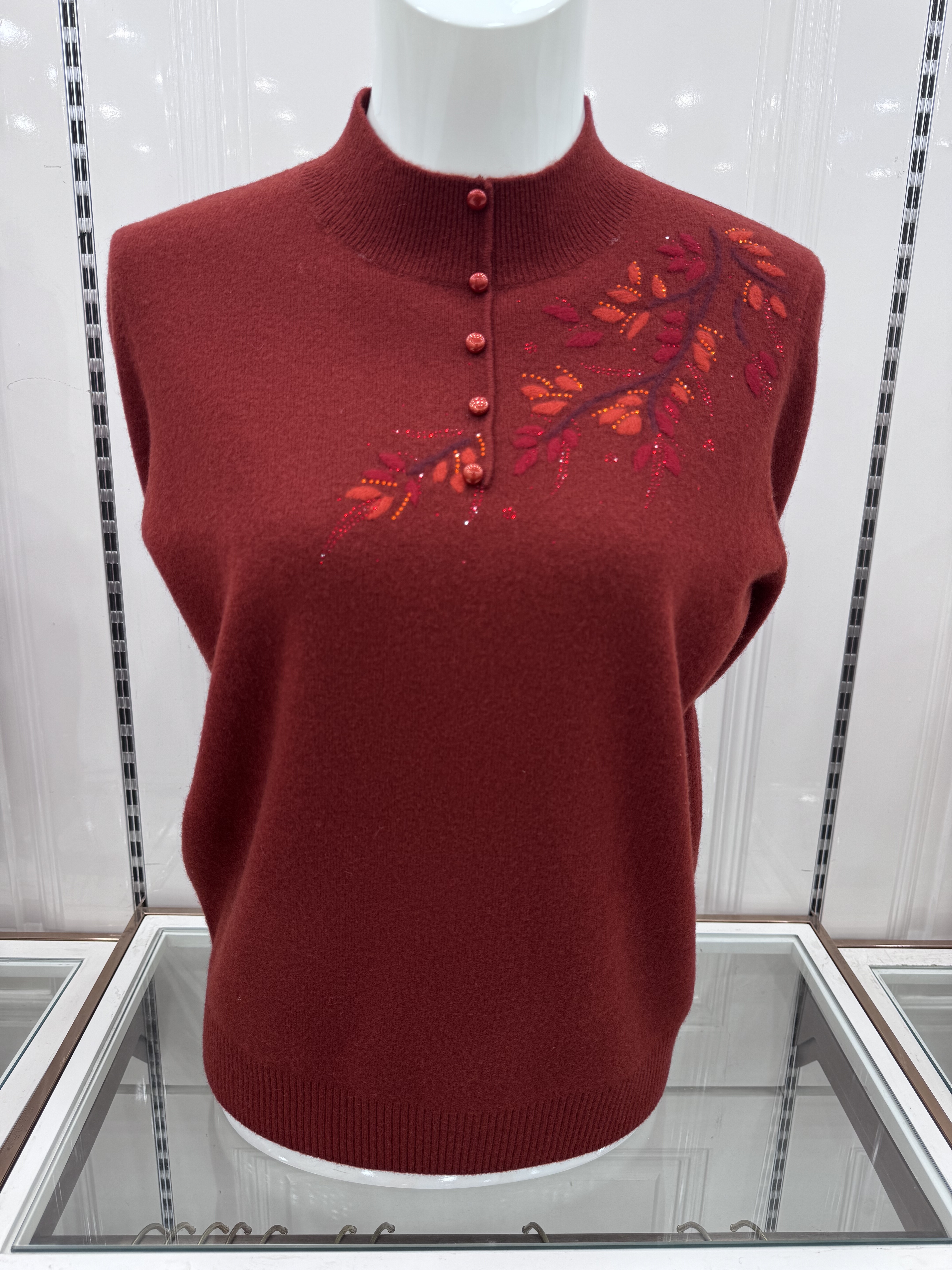 秋冬新款中老年人女全毛针织衫妈妈装纯羊毛打底衫绣花半高领套头,女装/女士精品,毛针织衫,淘宝优惠券,粉丝福利购,淘宝优惠卷