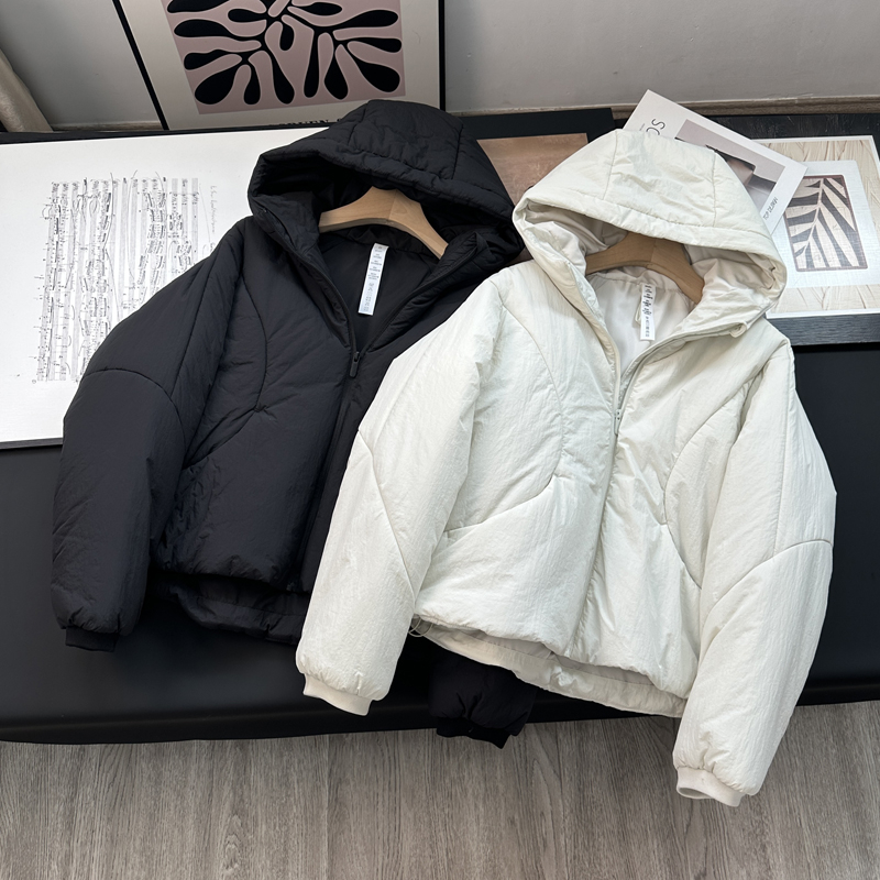 新型棉蓬松保暖连帽面包服棉衣