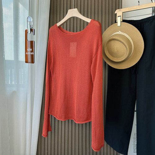 船领薄款毛衣休闲慵懒风松弛感