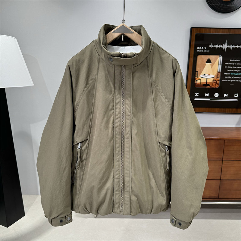 秋冬立领工装棉衣男士新款休闲百搭棉服时尚帅气宽松加厚保暖外套