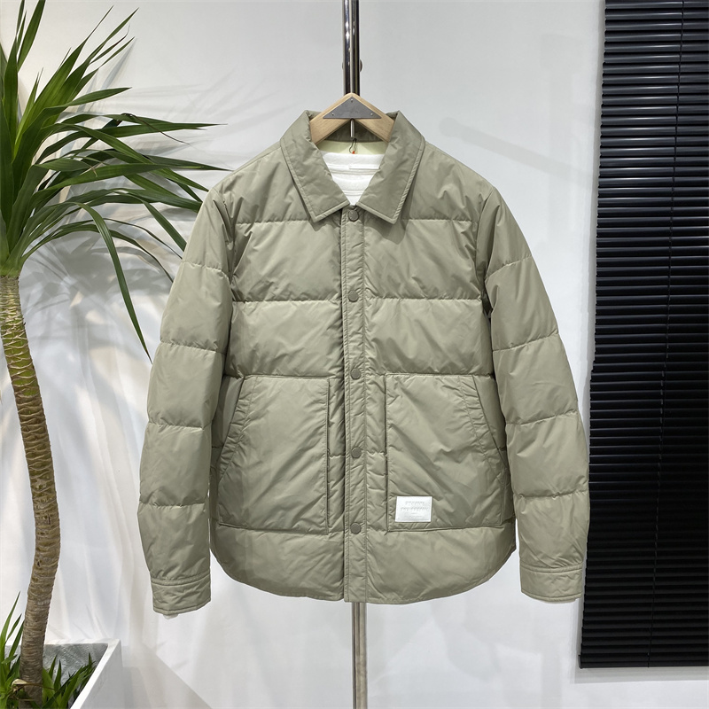 潮流青年翻领轻薄羽绒服