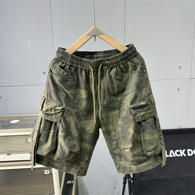多口袋迷彩工装短裤男士2025夏季