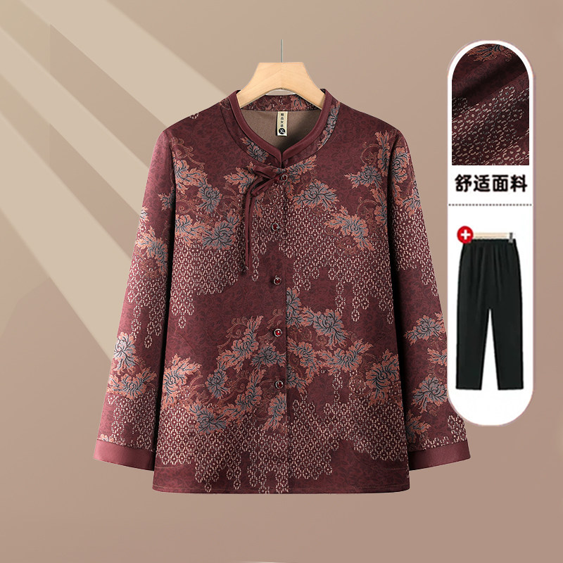 妈妈春秋长袖衬衫2026新款衣服