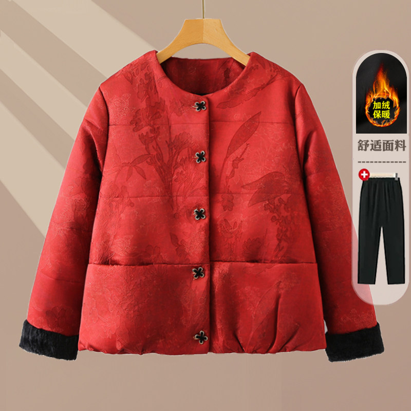 中老年奶奶冬装国风保暖棉服
