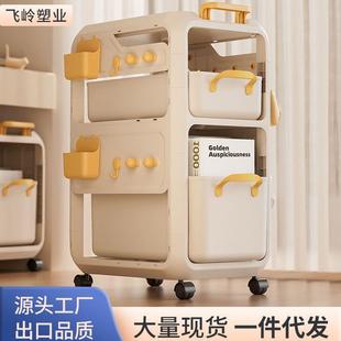 书包置物架可移动小推车桌下滑轮柜书本收纳架家用放书包神器