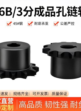 45号钢06B3分成品孔链轮国标尺寸4分08B5分10A6分12A16A加工定制