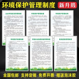 企业环境保护管理制度环保管理机构隐患排查制度危险废物管理制度