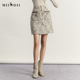 谜底小香风半身裙文艺羊毛呢短裙233MB1085