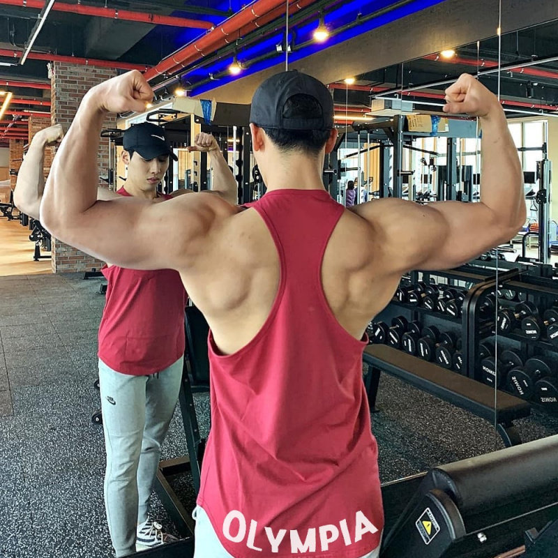 新款宽松潮牌男运动工字背心男夏