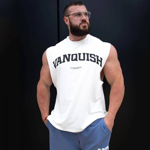 VANQUISH男士棉质运动背