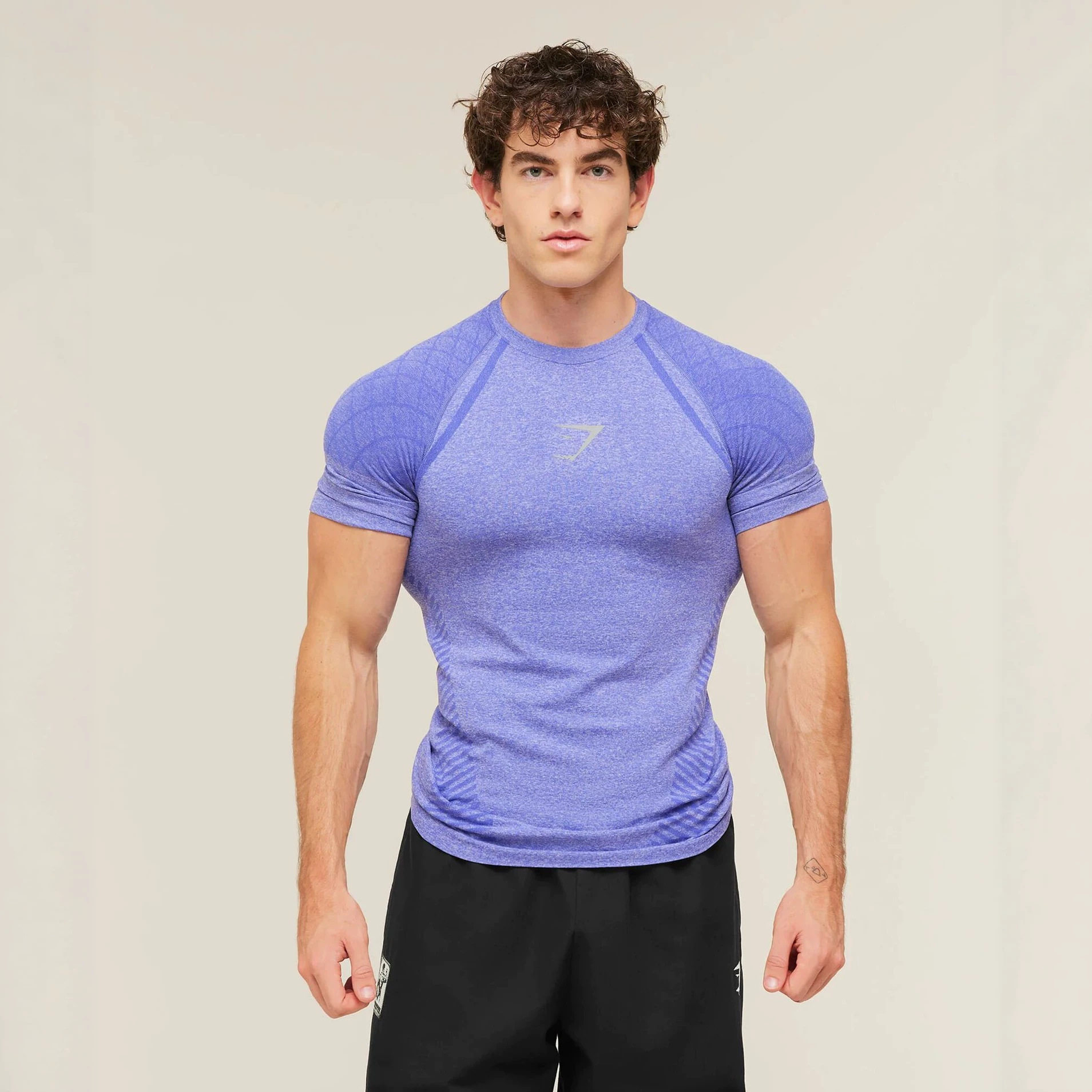 GYMSHARK男速干透气紧身T恤