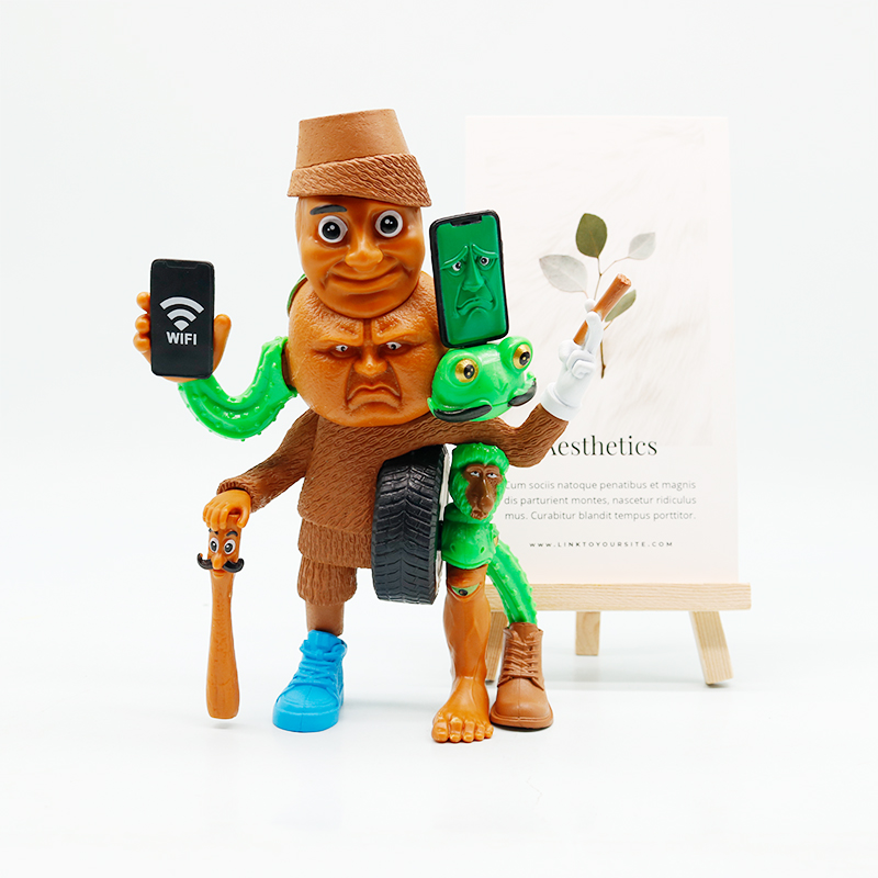 WiFi信号木棍人手机融合怪手办