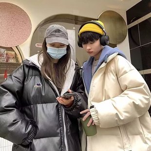 港风棉衣男款潮牌ins冬新款大码潮流冬装面包服潮流上衣外套