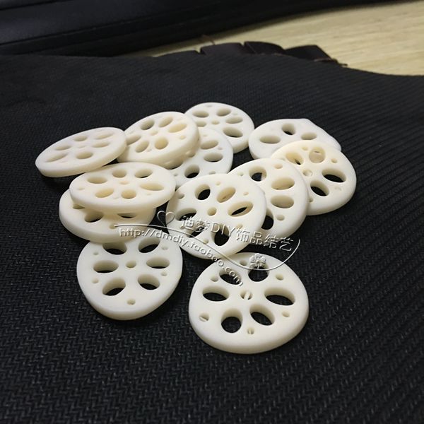 DIY饰品配件/树脂合成钥匙扣编织专用藕片 各种挂饰编织藕片吊坠