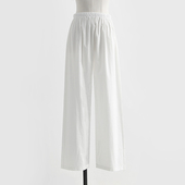 不缩水有加绒加厚内搭白色松紧汉服打底长裤 纯棉汉服中裤 男女同款