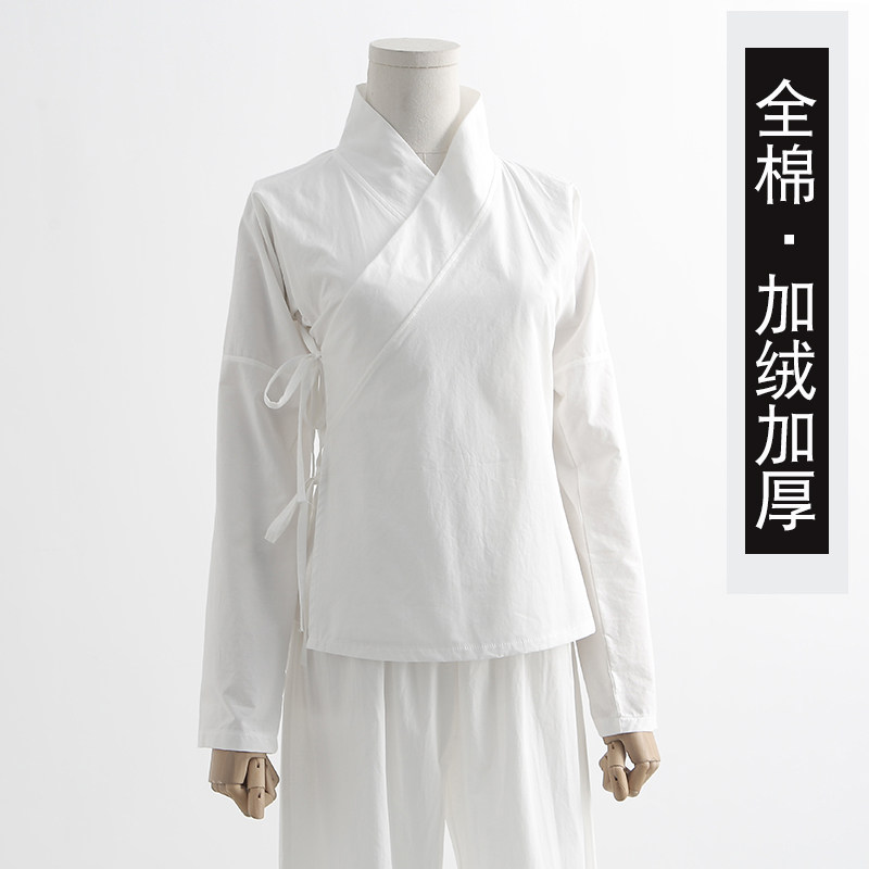 全棉加绒加厚汉服中衣冬白色男女款柔软舒适长袖打底衣打底裤套装,女装/女士精品,上衣,淘宝优惠券,粉丝福利购,淘宝优惠卷
