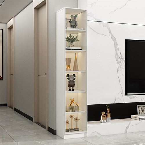 电视机冰箱旁边的厨房置物架书柜