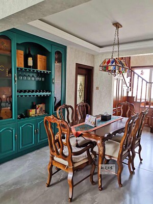 美式乡村新古典风餐桌餐椅定制
