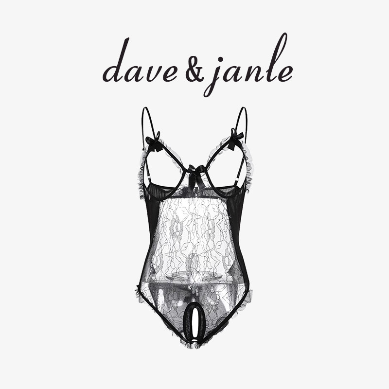 英国 Dave&Janle 新款性感免脱大码连体衣小胸显大睡衣诱惑礼盒装