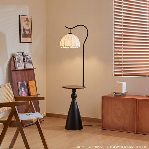 中古置物架一体落地灯客厅卧室