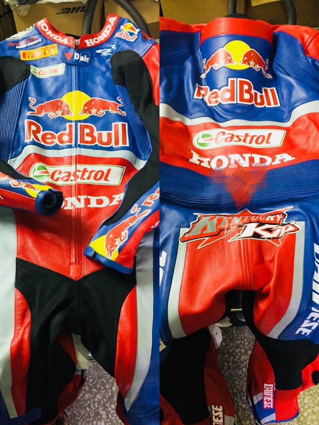 骑行赛车服连体皮衣定制