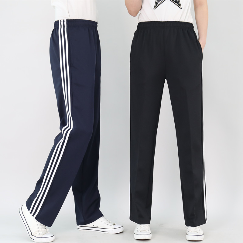 夏季薄款深蓝色校服黑色校服裤子