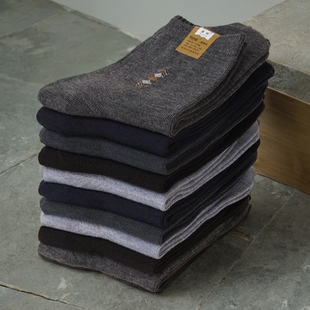 20双劳保袜子男耐磨旷工专用工作袜绦棉加厚电焊防烫军训男士袜子