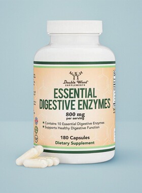 美国双木Double Wood消化酶成人Digestive Enzymes10种酶组合180