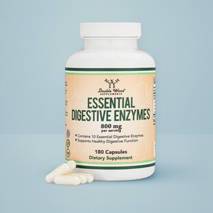 美国双木Double Wood消化酶成人Digestive Enzymes10种酶组合180