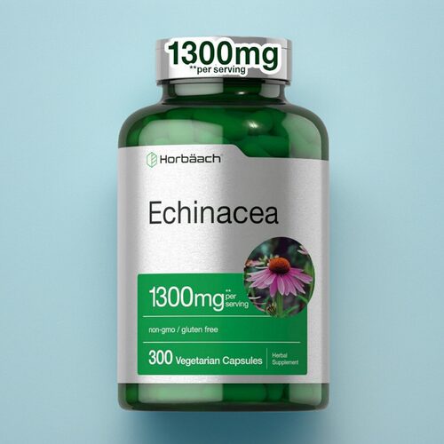 美国成人紫锥菊胶囊Echinacea 家人保健免疫力帮助300粒植物提取