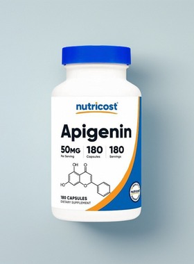 美国成人芹菜籽胶囊50 毫克180粒Nutricost Apigenin素食健康保健
