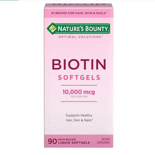 Biotin Bounty 10000mcg Hair Nails成人生物素90 Nature Skin