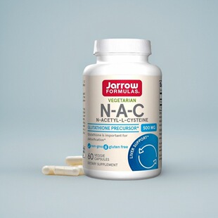美国成人NAC 500毫克成人谷胱甘肽前体 肝脏健康Jarrow Formulas