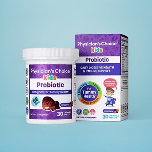 美国Physician's CHOICE Probiotics  Kids儿童益生菌消化酶含D3