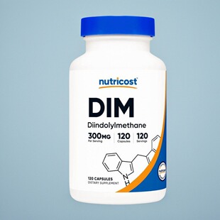 美国Nutricost DIM二吲哚基甲烷 成人降雄提雌平衡素男女适用120