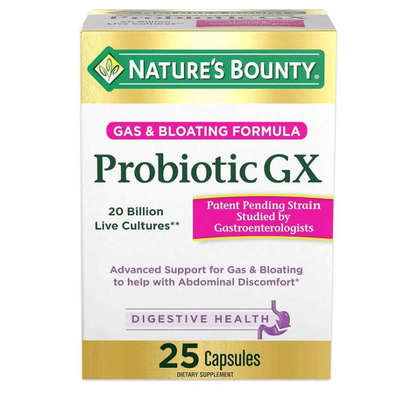 Nature's Bounty Probiotic GX Occasional Gas Bloating肠胃保健
