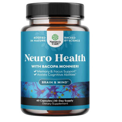 Nootropic Brain Focus 记忆和专注力脑力胶囊认知力复合配方60粒