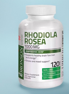 美国红景天胶囊旅游高原反应供氧Bronson Rhodiola成人血氧120粒